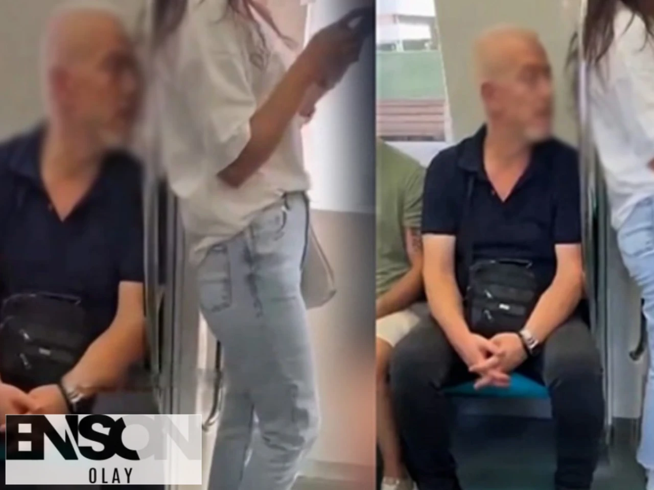 Marmaray'da Genç Kıza Taciz Girişiminde Bulunan Şahıs Kamerada!