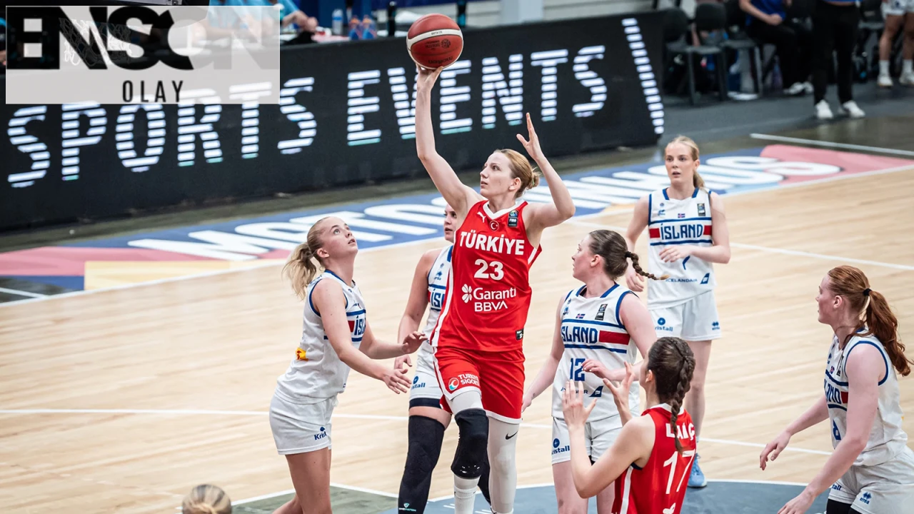 Türkiye, FIBA 20 Yaş Altı Kızlar Avrupa Basketbol Şampiyonası'nda İzlanda'yı 95-83 mağlup etti.
