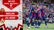 7 gollü El Clasico'da kazanan Barcelona! Real Madrid'i 4-3 mağlup etti