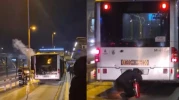 İstanbul Okmeydanı'nda Metrobüs Yangını Hızla Söndürüldü!
