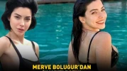 Merve Boluğur'dan havuz pozu