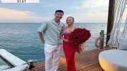 Polonyalı forvet Lewandowski ailesiyle Antalya'da tatilde