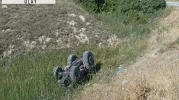 Malatya'da devrilen traktör sürücüsü hayatını kaybetti