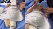 Çocuk olmanın yasak olduğu yer: Gazze! İsrail saldırısı sonrası 4 yaşındaki bebek bacağını kaybetti!