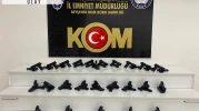 Konya'da ruhsatsız 50 tabanca ele geçirildi