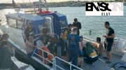 Tekirdağ’da şişme botla denizde mahsur kalan 3’ü çocuk 4 kişi, kurtarıldı
