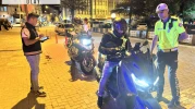Yalvaç'ta polisten motosiklet denetimi