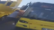 Maltepe D-100 Karayolu’nda TIR'dan inip otobüs şoförüne saldırdı
