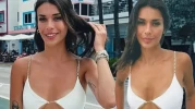 Devrim Özkan jet skiye bindi! Küçük bikinisiyle adından söz ettirdi