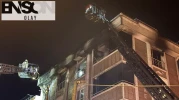 Gaziosmanpaşa'da binada korkutan yangın