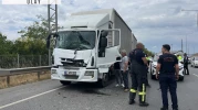Kocaeli’de kamyon ile çarpışan TIR'ın şoförü yaralandı