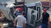 Osmaniye’de Tır Şarampole Devrildi: Sürücü Yaralandı
