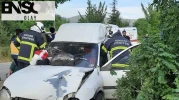 Tokat'ta feci kaza! Hafif ticari araç ağaca çarptı: 4 yaralı