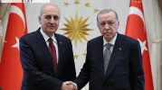 Cumhurbaşkanı Erdoğan, TBMM Başkanı Kurtulmuş'u kabul etti