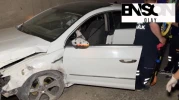 Beton duvara çarpan otomobildeki 2’si çocuk, 4 kişi yaralandı