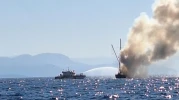Bodrum'da tekne sulara gömüldü