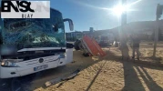 Yolcu otobüsü ile traktör çarpıştı: 3 yaralı