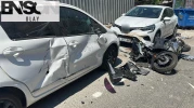 Üsküdar'da feci kaza: Motosiklet sürücüsünün bacağı koptu
