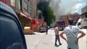 Ankara'da mobilyacılar sitesinde yangın; 2 iş yeri ve 2 araç zarar gördü