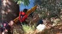Mersin'de şelalede balık tutarken düşen kişi itfaiye tarafından kurtarıldı