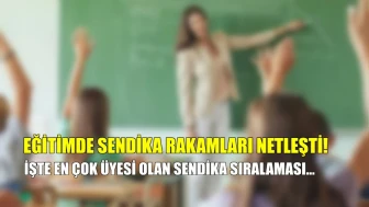 Eğitimde sendika üye sayıları açıklandı: Liderlik konumunda değişiklik olmadı, işte detaylar!
