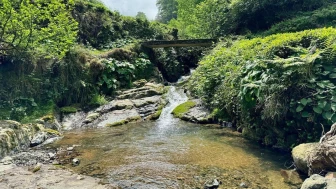 Rize'de kırmızı akan dere paniğe neden oldu