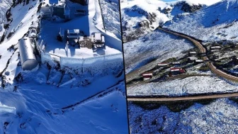 Trabzon Yaylaları Karlarla Kaplandı, Sonbaharın Büyüsü Havada!
