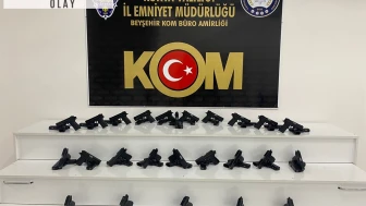 Konya'da ruhsatsız 50 tabanca ele geçirildi