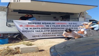 Aldattığını öne sürüp ayrıldığı hemşire nişanlısının çalıştığı hastane önünde lokma döktürdü