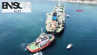 Tekirdağ'da kuru yük gemisi karaya oturdu; çalışmalar başlatıldı
