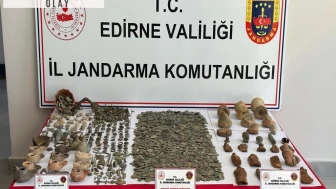 Edirne'de 4 bin 564 parça tarihi eser ele geçirildi