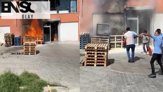 Nevşehir'de AVM yangını: Yangın tüpünü kapan esnaf, alevlere koştu