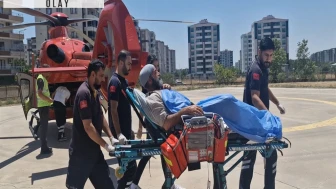 Ambulans helikopter felç geçiren hasta için havalandı