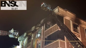 Gaziosmanpaşa'da binada korkutan yangın