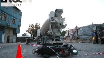 Hatay'da beton mikseriyle çarpışan motosikletteki 1 kişi öldü