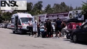 Motosiklet ile otomobil çarpıştı; 1 yaralı
