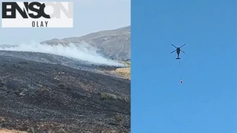 Elazığ'da örtü yangını 500 dönüm araziye zarar verdi
