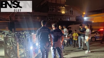 İskenderun’da Motosiklet Su Kanalına Düştü