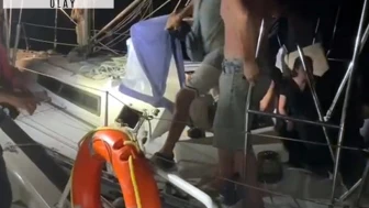 Göçmen dolu yelkenli tekne yakalandı