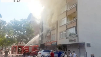 5 katlı apartmanda yangın