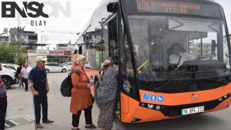 Hatay'da belediye 12 metre uzunluğundaki elektrikli otobüsleri test etti