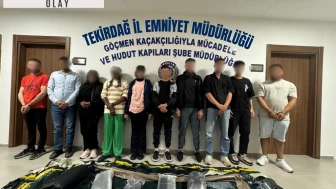 Tekirdağ'da 8 kaçak göçmen yakalandı, 2 organizatör tutuklandı