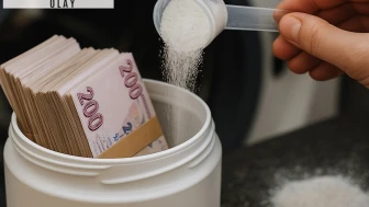 Deterjan kutusundan 2 milyon lira çıktı