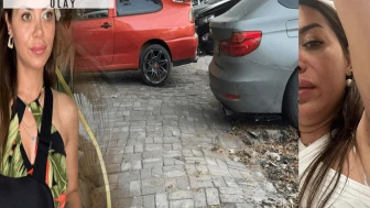 Tamirhane önündeki yağdan kayan kadın yaralandı