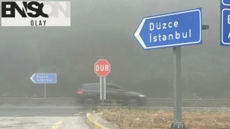 Bolu Dağı'nda sis etkili oldu