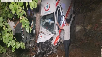 Hasta nakil ambulansı ile çarpışan kamyonetin şoförü gözaltında