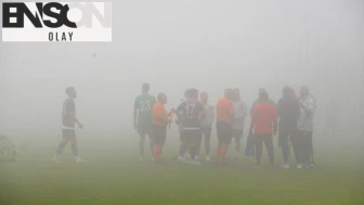 Muğlaspor-Fethiyespor maçına sis engeli