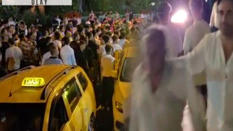 Ünlü şarkıcı yangından kaçarken kavganın ortasında kaldı