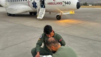 Hava Kuvvetleri ambulans uçağı ile Malatya'ya 'karaciğer grefti' ulaştırıldı
