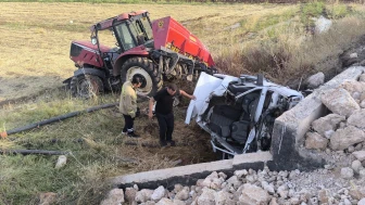 Mardin’de otomobil ile traktör çarpıştı: 2 yaralı